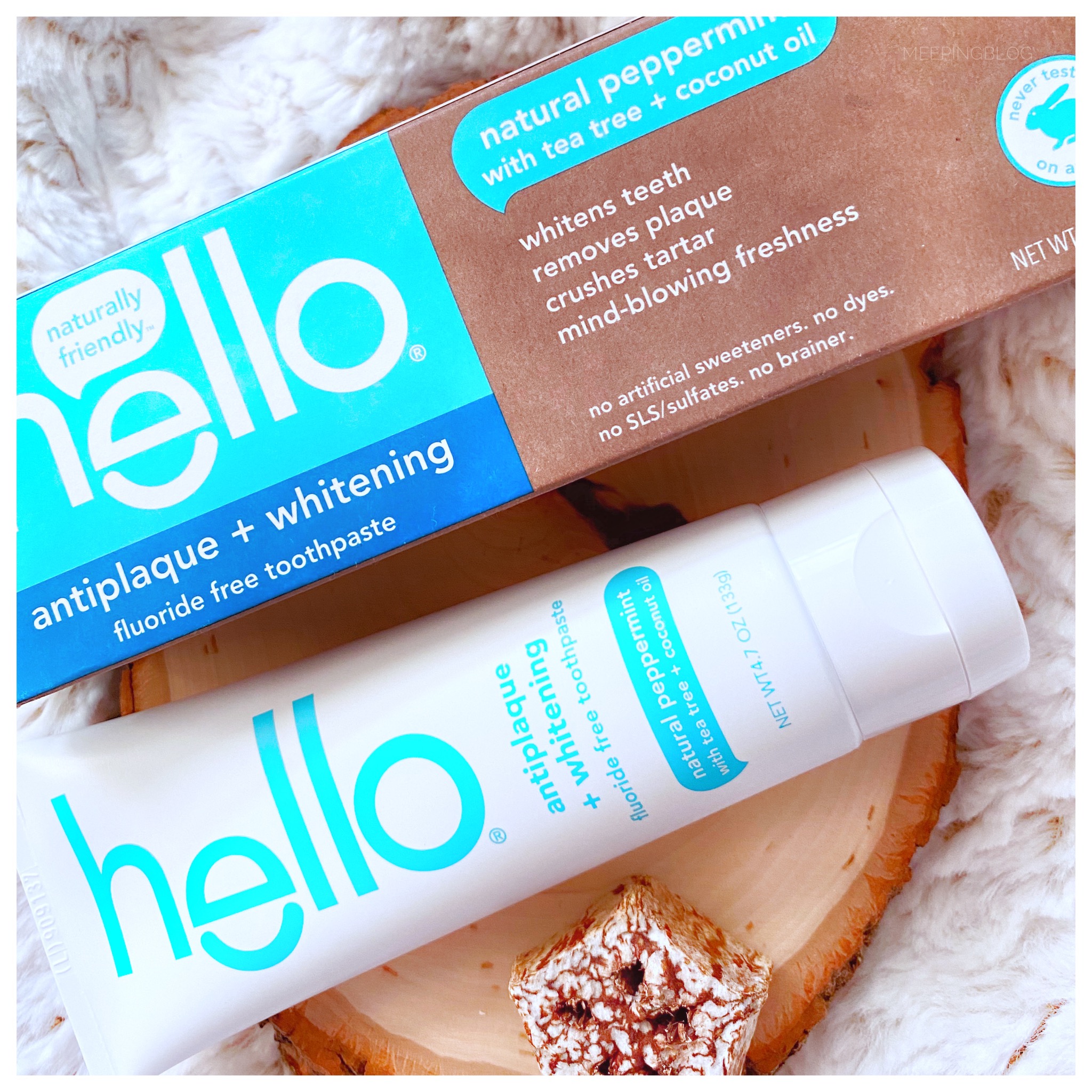 Hello’s Antiplaque + Whitening Fluoride Free Toothpaste | Review